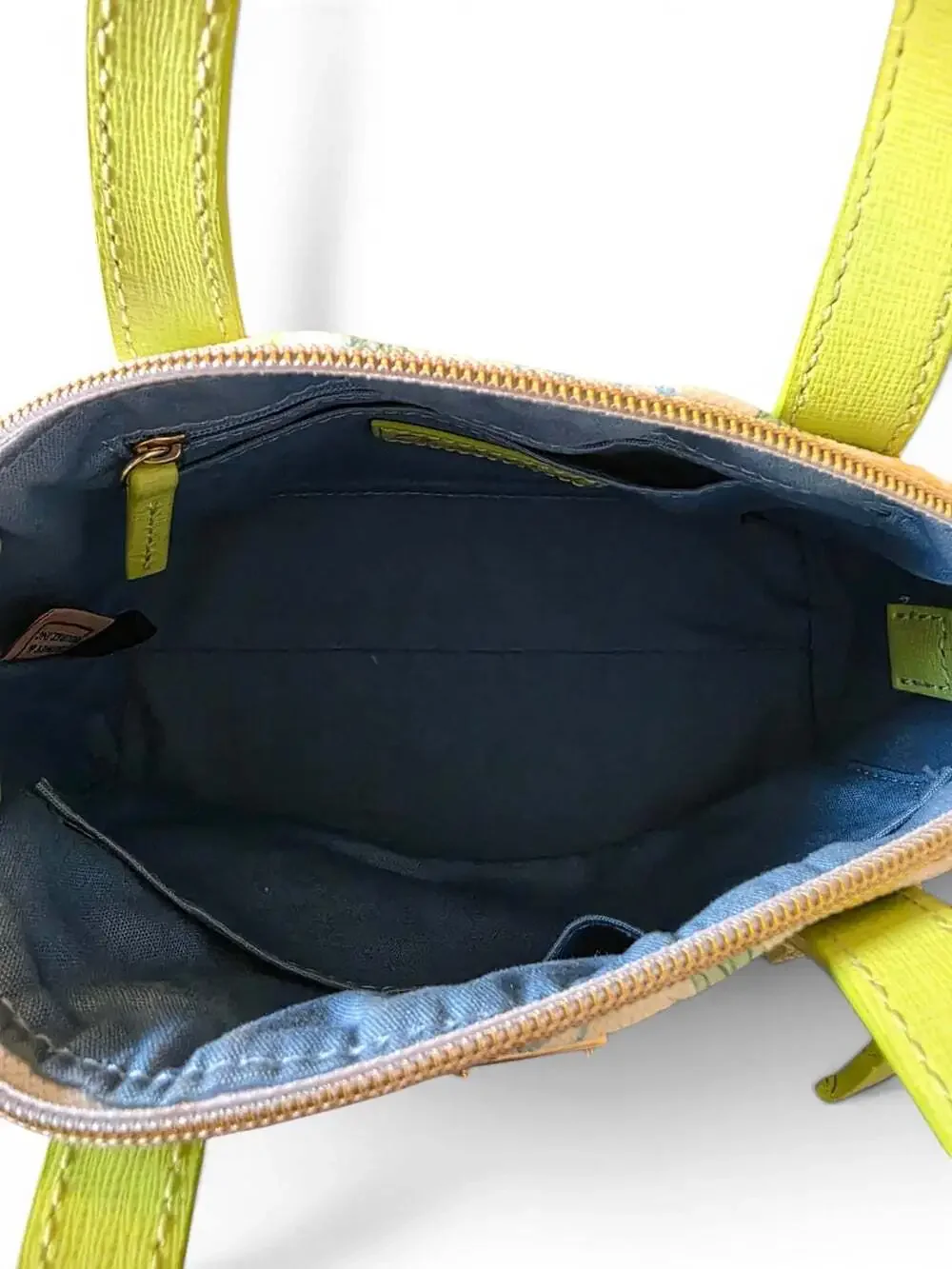 Dooney & Bourke Pineapple Satchel Crossbody Bag Lime Green Multicolor Tropical